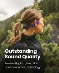 SHOKZ OpenRun Mini (AfterShokz Aeropex Mini) -Bone Conduction Open-Ear Bluetooth Sport Headphones – Waterproof Wireless Earphones for Workouts and Running – Built-in Mic, with Headband