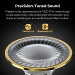 TOZO T10 Wireless Earbuds Bluetooth 5.3 Headphones, App Customize EQ, Ergonomic Design, 55H Playtime, Wireless Charging Case, IPX8 Waterproof Powerful Sound in-Ear Headset Black(New Upgraded)
