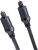 Amazon Basics Toslink Digital Optical Audio Cable, Multi-Channel, for Audio System, Sound Bar, Home Theatre, Gold-Plated Connectors, 6 Foot, Black