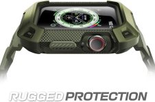 SUPCASE [Unicorn Beetle Pro] Designed for Apple Watch Series 9/8/7/6/SE/5/4 [45/44mm], Rugged Protective Case with Strap Bands (DarkGreen)
