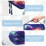Fintie Carrying Case for Nintendo Switch OLED Model 2021/Switch 2017, [Shockproof] Hard Shell Protective Cover Travel Bag w/10 Game Card Slots for Switch Console Joy-Con & Accessories