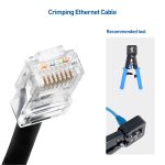 Cable Matters 50-Pack Cat 6 Pass Through RJ45 Connectors (Cat 6 Ends / Cat6 Connector / RJ45 Modular Plugs/Ethernet Plugs/Network Connector) for Solid or Stranded UTP Ethernet Cable