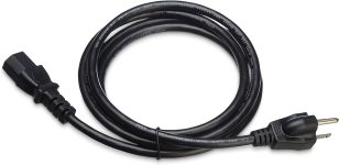 Amazon Basics Computer Monitor TV Replacement Power Cord, 6′, Black