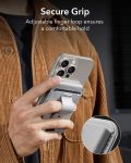 ESR for Magsafe Wallet, Magnetic Geo iPhone Wallet with Full Find My Functionality, Up to 3,000g Magnet Strength, Wallet Tracker with Adjustable Stand, for iPhone 15/14/13/12 Series, Grey