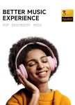 Picun B8 Headphones Wireless Bluetooth, 120H Bluetooth Headphones Over Ear with 3EQ Music Modes, Hands-Free Calls, Deep Bass Headphones for Travel Home Office Cellphone PC (Pink)