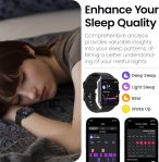TOZO S4 AcuFit One Smart Watch 1.78″ AMOLED Screen for Men Women, Bluetooth Call Dial Fitness Tracker, Heart Rate and Blood Oxygen, Sleep Monitor, IP68 Waterproof, Workout for iOS Android