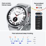Samsung Galaxy Watch 6 Classic 43mm Smartwatch with Rotating Bezel, Fitness Tracker, Advanced Sleep Coaching, Heart Monitor – Black