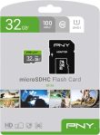 PNY 32GB Elite Class 10 U1 microSDHC Flash Memory Card – 100MB/s read, Class 10, U1, Full HD, UHS-I, micro SD