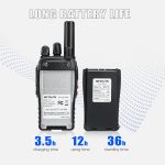 Retevis H-777 2 Way Radios, Walkie Talkies for Adults, Rechargeable Long Range Two Way Radio, Shock Resistant, Short Antenna for Business Education(10 Pack)