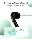 Ear buds 72Hrs Playback Wireless Earbuds Bluetooth Headphones with LED Digital Display Charging Case Earbuds IPX7 Waterproof Earphones Stereo Sound in-Ear Earbud with Mic for Phone Laptop Sport Black