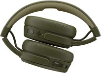 Skullcandy Crusher Over-Ear Wireless Headphones with Sensory Bass, 40 Hr Battery, Microphone, Works with iPhone Android and Bluetooth Devices – Moss/Olive (Discontinued by Manufacturer)