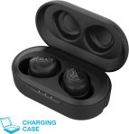 JLab JBuds Air True Wireless Signature Bluetooth Earbuds + Charging Case, Black, IP55 Sweat Resistance, Bluetooth 5.0 Connection, 3 EQ Sound Settings Signature, Balanced, Bass Boost