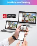 ZOSI H.265+ 3K 5MP Lite AI Home Security Camera System with Human Vehicle Detection, 8 CH CCTV DVR and 4 x 1080p Bullet Camera Outdoor Indoor, 80ft Night Vision, Remote Access, Motion Alerts (No HDD)