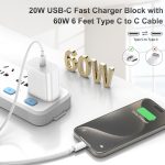 iPhone 15 Charger, 3 Pack 20W USB-C Wall Charger with 6ft USB C to USB C Cable for iPhone 15/15 Plus/15 Pro/15 Pro Max/iPad Mini 6,iPad Air4,iPad Pro 12.9