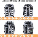MOSISO Camera Backpack, DSLR/SLR/Mirrorless Photography Camera Bag 15-16 inch Waterproof Hardshell Case with Tripod Holder&Laptop Compartment Compatible with Canon/Nikon/Sony, Black