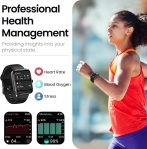 TOZO S3 Smart Watch (Answer/Make Call) Bluetooth Fitness Tracker with Heart Rate, Blood Oxygen Monitor, Sleep Monitor IP68 Waterproof 1.83-inch HD Color for Men Women Compatible iPhone & Android