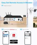 ZOSI H.265+ 5MP 3K Lite 8 Channel CCTV DVR Recorder, AI Human Vehicle Detection, Alert Push, Hybrid Capability 4-in-1(Analog/AHD/TVI/CVI) Full 1080p HD Surveillance DVR for Security Camera (1TB HDD)
