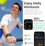 TOZO S3 Smart Watch (Answer/Make Call) Bluetooth Fitness Tracker with Heart Rate, Blood Oxygen Monitor, Sleep Monitor IP68 Waterproof 1.83-inch HD Color for Men Women Compatible iPhone & Android