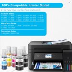 Osinkjet 502 Ink Refill Bottles for Ecotank ET-3760 ET-2850 ET-4760 ET-4850 ET-3850, 502 Ink Bottles for Eco Tank ET-15000 ET-4750 ET-2720 ET-2760 Printer T502 Ink Refill Bottles Combo Pack(2BK C M Y)