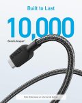 Anker USB C Cable, [2 Pack, 10ft] 310 USB A to USB C Charger Cable, USB 2.0 Nylon Charging Cord Fast Charging for Samsung Galaxy Note 10 Note 9/S10+ S10, LG V30 (Black)
