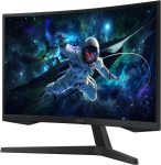SAMSUNG 27-Inch Odyssey G55C Series QHD 1000R Curved Gaming Monitor, 1ms(MPRT), HDR10, 165Hz, AMD Radeon FreeSync, Eye Care, LS27CG552ENXZA, 2024