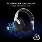 Razer Kaira X Wired Gaming Headset for Playstation 5 / PS5, PS4, PC, Mac, Mobile 50mm Drivers – HyperClear Cardioid Mic – Memory Foam Cushions – On-Headset Controls – White & Black