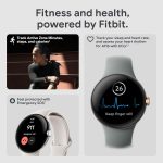Google Pixel Watch – Android Smartwatch with Fitbit Activity Tracking – Heart Rate Tracking Watch – Matte Black Stainless Steel case with Obsidian Active band – WiFi