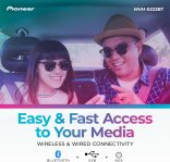 Pioneer MVH-S322BT Bluetooth Car Stereo with USB/AUX Inputs, Smartphone Connectivity, Pioneer Smart Snyc, and Hands-Free Calling for Enhanced In-Car Audio Experience
