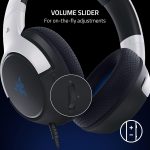Razer Kaira X Wired Gaming Headset for Playstation 5 / PS5, PS4, PC, Mac, Mobile 50mm Drivers – HyperClear Cardioid Mic – Memory Foam Cushions – On-Headset Controls – White & Black