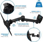 Mount-It! TV Wall Mount Bracket | Quick Release | Full Motion Swing Out Tilt Swivel | Articulating Arm for 13-42″ Flat Screens and Monitors | VESA 75 to 200 | 44 Pound Capacity | Anti-Theft Locking