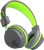 JLab Audio Neon Folding On-Ear, Wireless Headphones, 13 Hour Bluetooth Playtime, Noise Isolation, 40mm Neodymium Drivers, C3 Sound (Crystal Clear Clarity), Graphite/Green