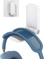 Lamicall Headphone Stand, Sticky Headset Hanger – Adhesive Headphone Holder Hook Mount, Headset Stand Holder Clip Under Desk, Earphone Clamp for Airpods Max, HyperX, Sennheiser, White