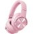 Picun B8 Headphones Wireless Bluetooth, 120H Bluetooth Headphones Over Ear with 3EQ Music Modes, Hands-Free Calls, Deep Bass Headphones for Travel Home Office Cellphone PC (Pink)