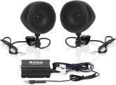 BOSS Audio Systems MCBK420B Bluetooth Speaker System – Class D Compact Amplifier, 3 Inch Weatherproof Speakers, Volume Control, Great for Use with ATVs/Motorcycles, 12 Volt Vehicles