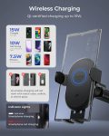 iOttie Auto Sense 2 Dash & Windshield Car Phone Holder with Qi Wireless Charging – Auto Clamping Phone Mount & Charger for Google Pixel, iPhone, Galaxy, Huawei, LG. Power Adapter Not Included.
