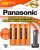Panasonic Genuine HHR-4DPA/4B AAA NiMH Rechargeable Batteries for DECT Cordless Phones, 4 Pack
