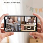 [2023 Upgraded] Zmodo 1080p Outdoor Wireless Camera, 3 Pack Indoor Outside WiFi Cameras, IR Night Vision, Motion Detection, Remote View, Easy Setup, White, Plug-In, Compatible with Alexa 3 Count