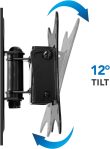 Mount-It! MI-2829 Small TV Monitor Wall Mount | RV TV Mount | Quick Release VESA Wall Mount | Fits 19 20 21 22 23 24 25 Inch Screens | 75 100 VESA Compatible | Low-Profile Slim Design | 44lb Capacity