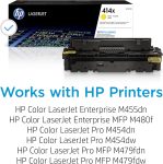 HP 414X Yellow High-yield Toner Cartridge | Works with HP Color LaserJet Enterprise M455dn, MFP M480f; HP Color LaserJet Pro M454 Series, HP Color LaserJet Pro MFP M479 Series | W2022X