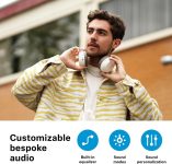Sennheiser Consumer Audio Momentum 4 Wireless Headphones – Bluetooth Headset for Crystal-Clear Calls with Adaptive Noise Cancellation, 60h Battery Life, Lightweight Folding Design – Black/Copper