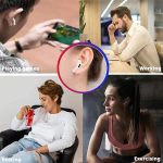 [Apple MFi Certified] AirPods Pro Wireless Earbuds Bluetooth in Ear Light-Weight Headphones Built-in Microphone, with Touch Control, Noise Cancelling, Charging case