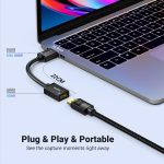 UGREEN Mini HDMI to HDMI Adapter 4K 60Hz Mini HDMI Male to HDMI Female Compatible with Raspberry Pi, Portable Monitors, DSLR Cameras, Camcorders, Laptops, Projectors, Tablets Graphics Cards 0.6FT