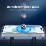 NEW’C [3 Pack Designed for iPhone 15/15 Pro (6.1 Inch) Screen Protector Tempered Glass,Case Friendly Ultra Resistant
