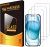 Qularlans 3 Pack Tempered Glass Screen Protector Compatible with iPhone 15/15 Pro 6.1 Inch, 9H Hardness Shock Resistant Tempered Glass HD Ultra Clear