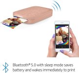 HP Sprocket Portable 2×3″ Instant Color Photo Printer (Blush) Print Pictures on Zink Sticky-Backed Paper from your iOS & Android Device.