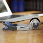 Koss KTXPro1 Titanium On-Ear Portable Headphones, Retro Style, Volume Control, Ultra Lightweigt Design, Silver Black and Blue