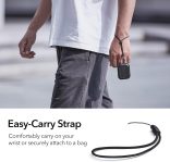 ESR for AirPods Pro Case (2023/2022/2019, 2nd/1st Gen), Compatible with Airpods Pro 2 (USB-C/Lightning Cable), MagSafe Ready, Magnetic Lid Lock, Full Drop Protection Cover with Lanyard, Black