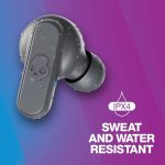 Skullcandy Dime In-Ear Wireless Earbuds, 12 Hr Battery, Microphone, Works with iPhone Android and Bluetooth Devices – Chill Grey