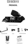 Uniden PRO505XL 40-Channel CB Radio. Pro-Series, Compact Design. Public Address (PA) Function. Instant Emergency Channel 9, External Speaker Jack, Large Easy to Read Display. – Black