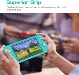 MoKo Case Compatible with Nintendo Switch Lite Console – Turquoise, Protective Silicone Cover, Shock Absorption, Anti Scratch, Easy Installation, Precise Cutouts